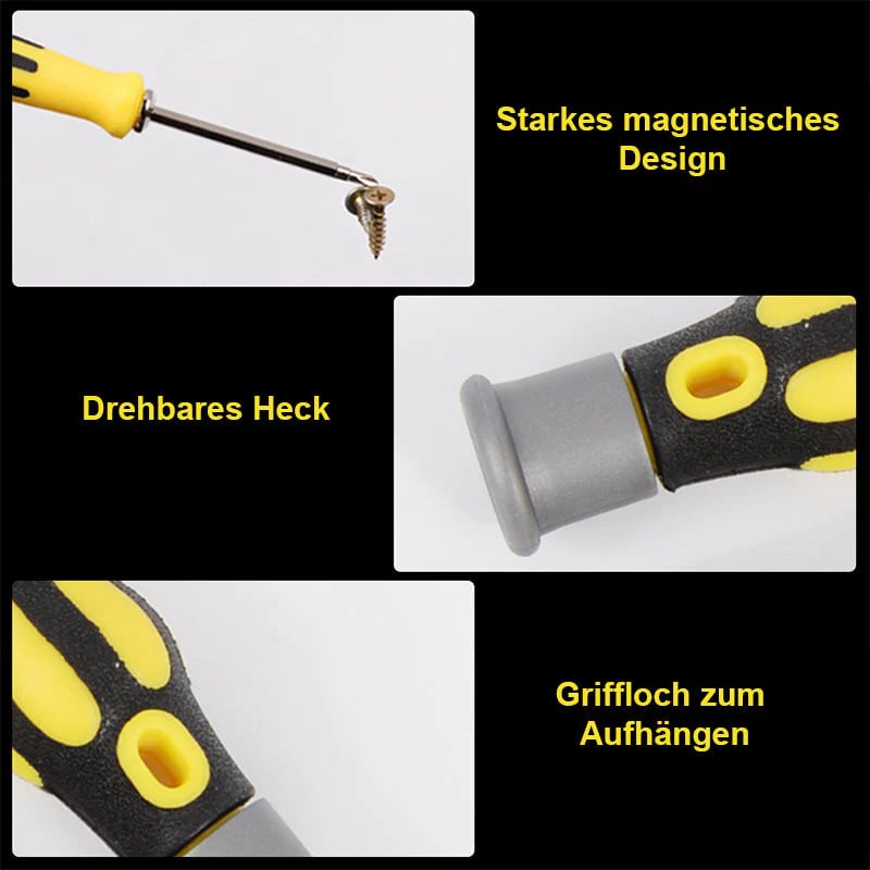 6-in-1 Schroevendraaierset Multifunctioneel met Magnetische Bits