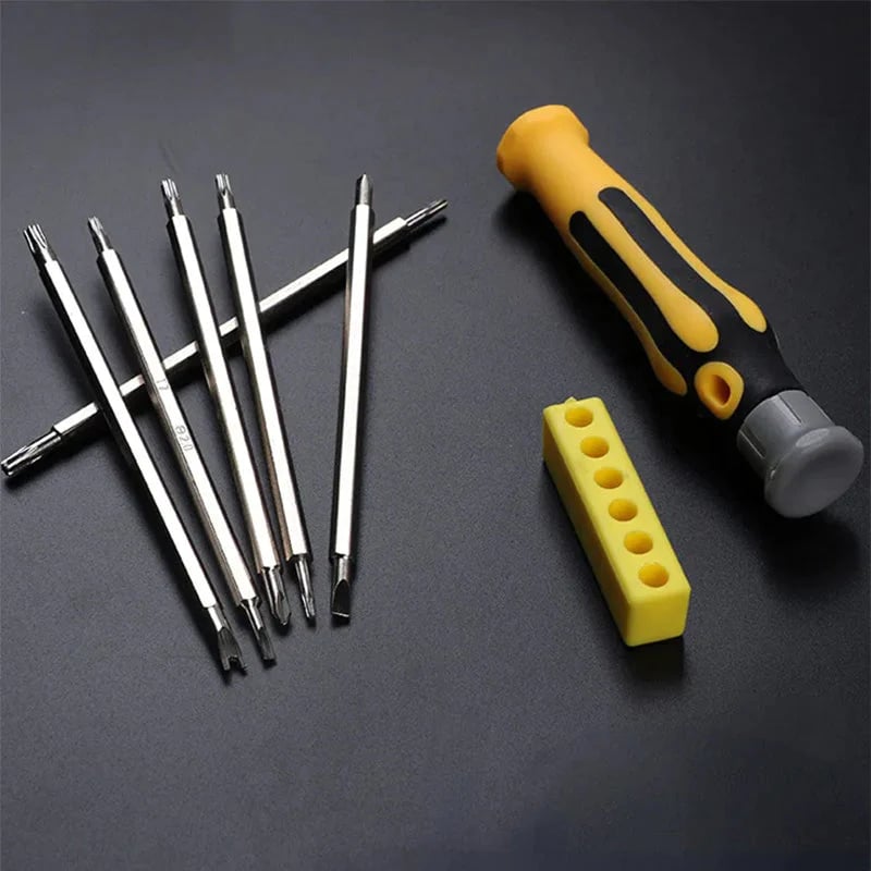 6-in-1 Schroevendraaierset Multifunctioneel met Magnetische Bits
