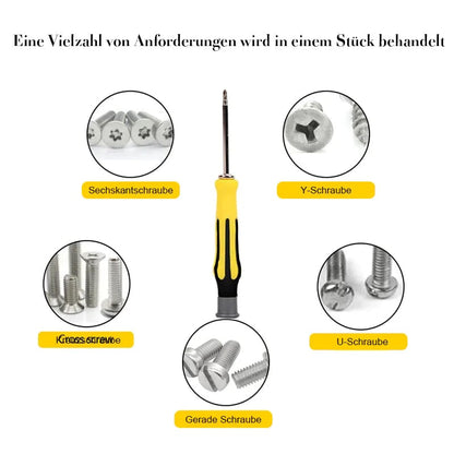 6-in-1 Schroevendraaierset Multifunctioneel met Magnetische Bits