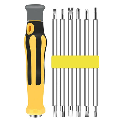 6-in-1 Schroevendraaierset Multifunctioneel met Magnetische Bits