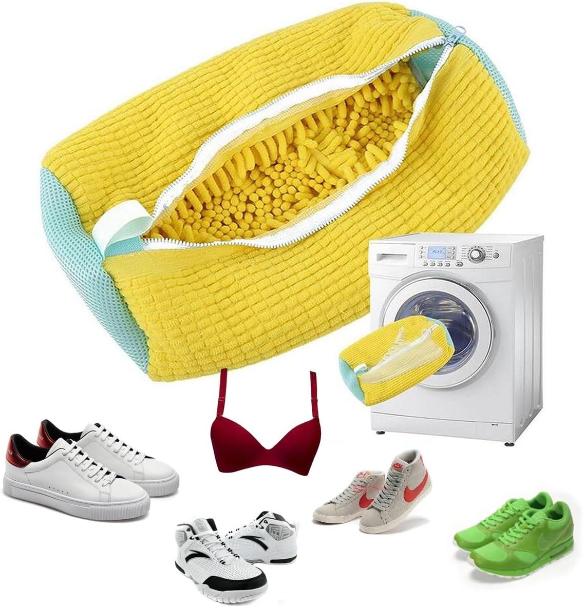 Waszak met Borstel en Ritssluiting voor Schoenen - Velinix
