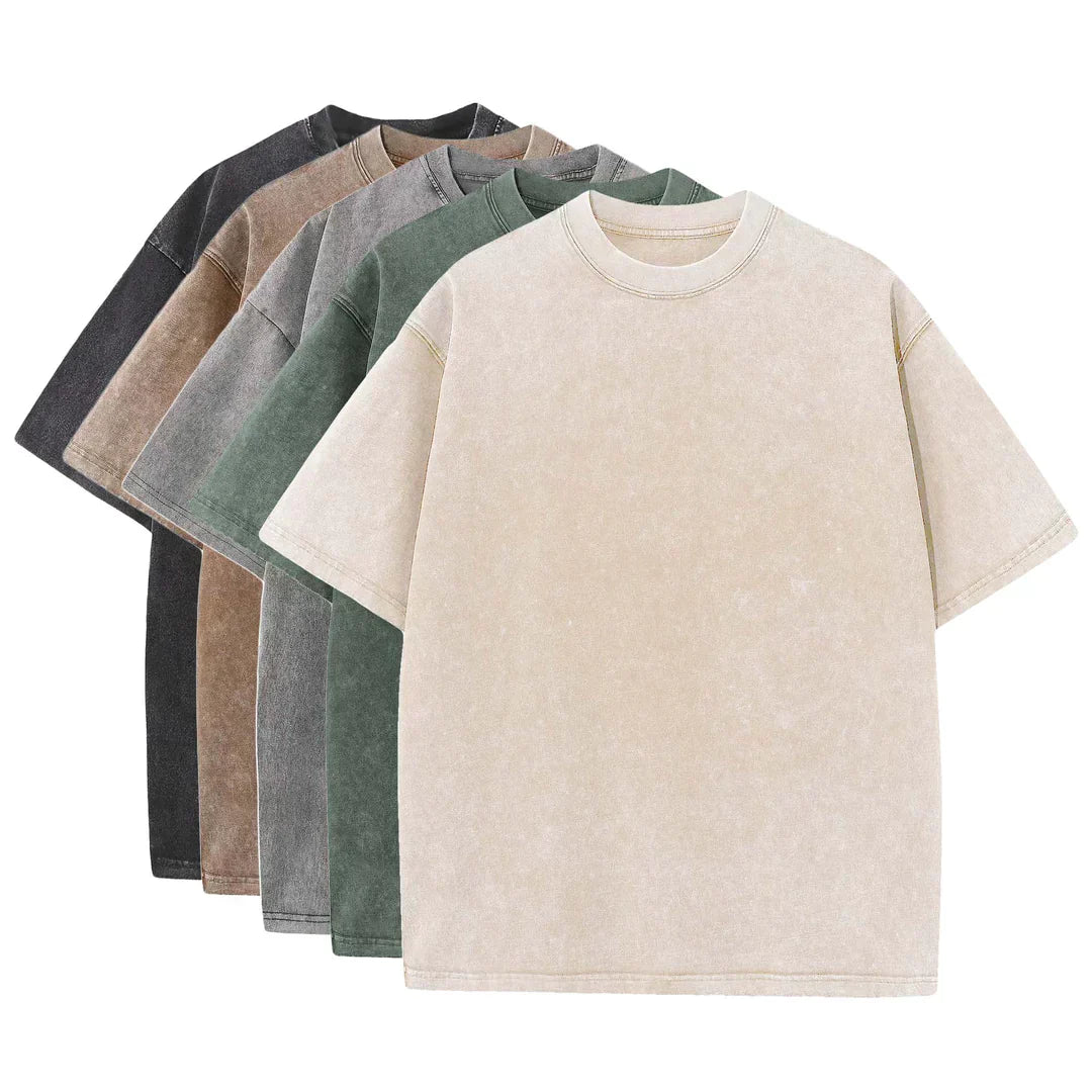 Variant image for Litan™ – Heren Oversized T-Shirt 5-Pack met Comfortabele Loose Fit-1