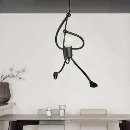 Zwarte Hanglamp Modern Design met Humor