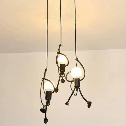 Zwarte Hanglamp Modern Design met Humor