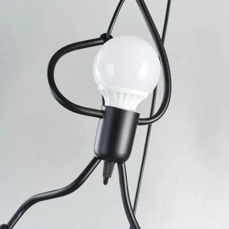 Zwarte Hanglamp Modern Design met Humor