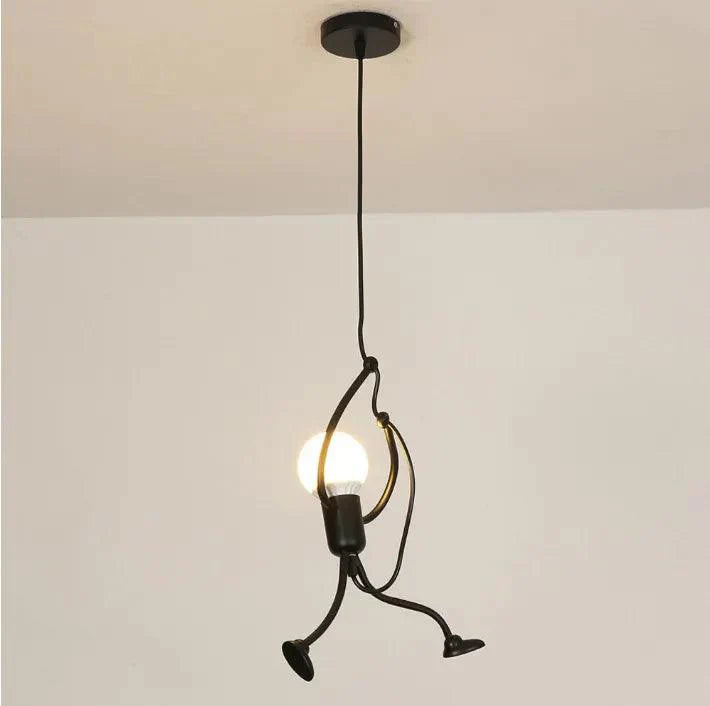 Zwarte Hanglamp Modern Design met Humor - Velinix