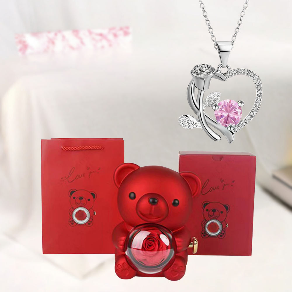 Teddybeer Hanger Sieraden Hartvormig Geschenk Decoratie