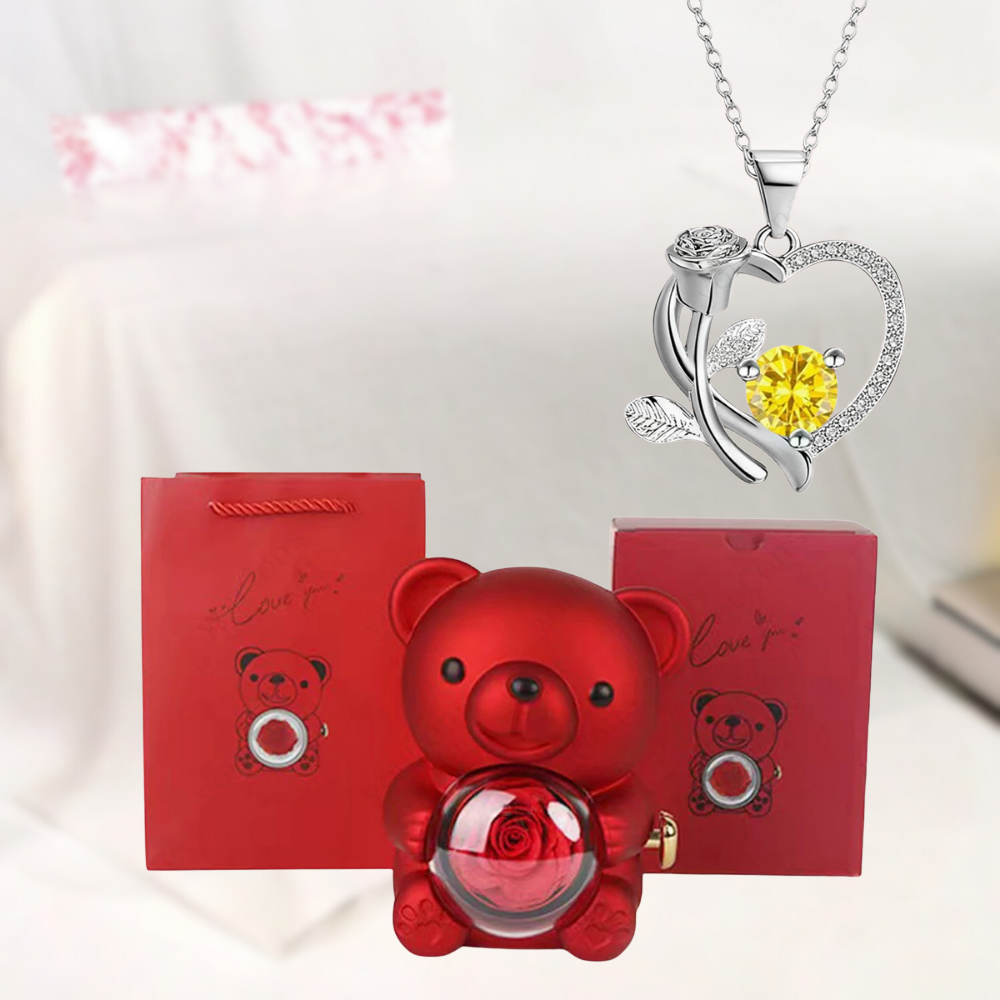 Teddybeer Hanger Sieraden Hartvormig Geschenk Decoratie