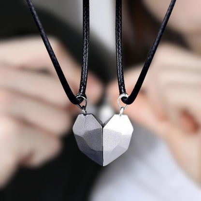 Magnetische Ketting Hartvormig Sieraad met ECG Patroon