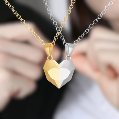 Magnetische Ketting Hartvormig Sieraad met ECG Patroon