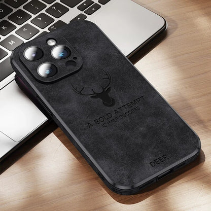 Leren iPhone Hoesje met Stijlvol Design en Schokbestendige Bescherming