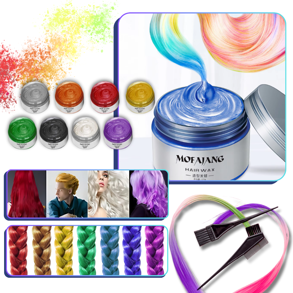 Haarwax Tijdelijke Haarkleur Levendige Kleuren