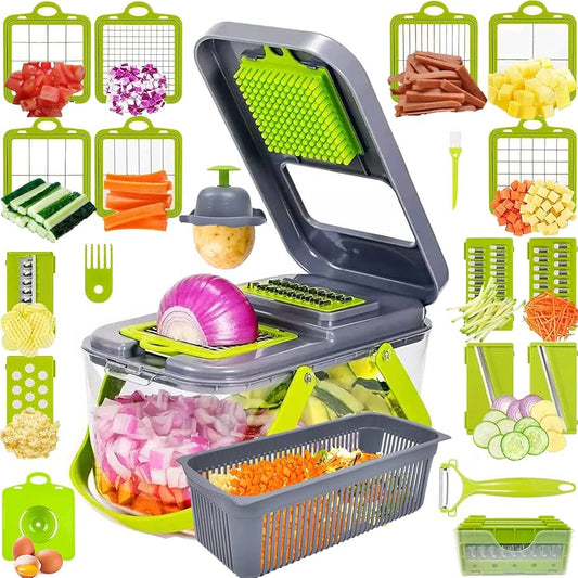 18-in-1 Keukengereedschap Multifunctionele Groentesnijder Set - Velinix