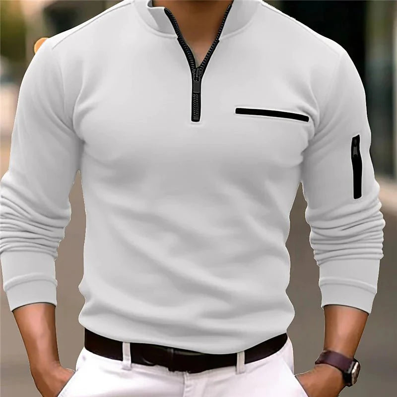 Variant image for Gents™ – Heren Kwart-Zip Trui van Premium Materiaal voor Stijlvol Comfort-13