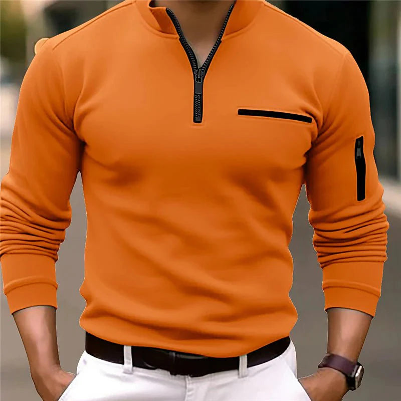 Gents™ – Heren Kwart-Zip Trui van Premium Materiaal voor Stijlvol Comfort-5