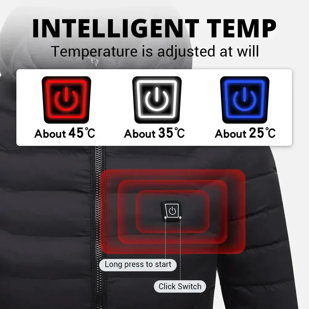 Beheizbare Winterjas Warm voor Dames en Heren