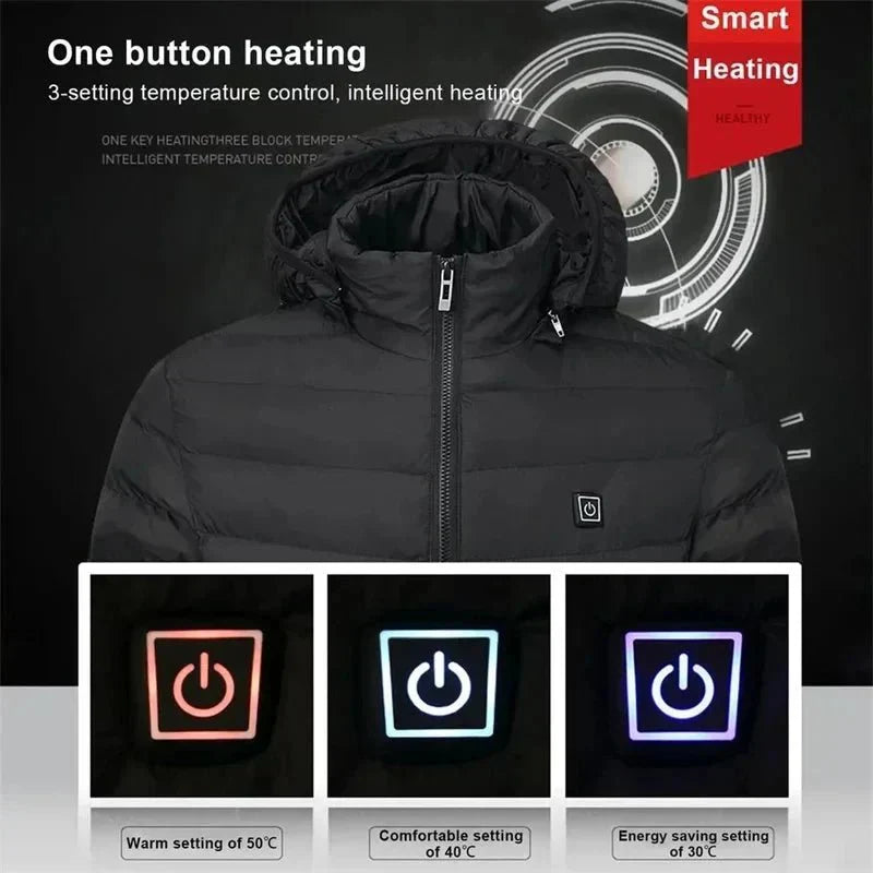 Beheizbare Winterjas Warm voor Dames en Heren