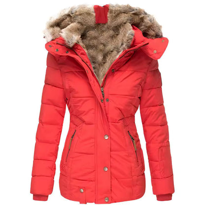 Damesjas Warm Winter - Bontgevoerd Jack met Kraag