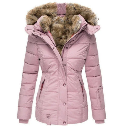 Damesjas Warm Winter - Bontgevoerd Jack met Kraag