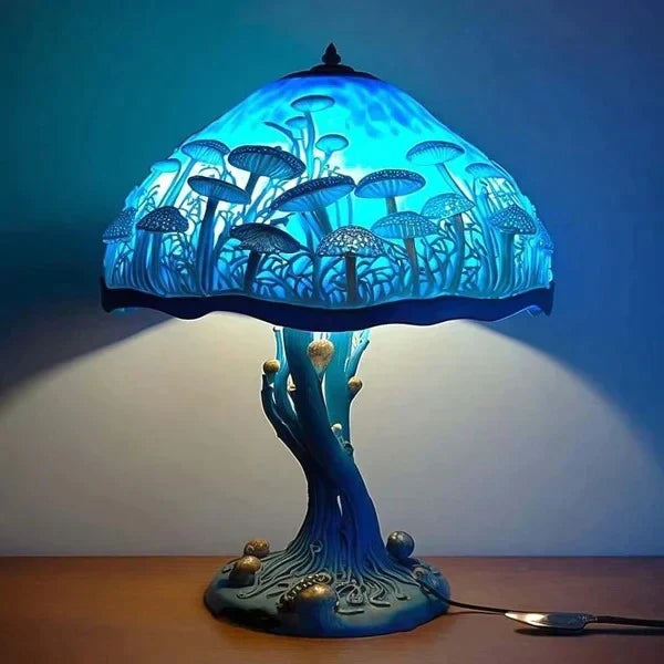 Kleurrijke Glas-in-lood Lamp Dimbaar voor Sfeer