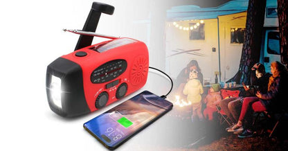SolarGuard™ – Noodradio Op Batterijen met Power Bank en LED Zaklamp-4