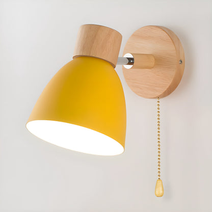 Houten Wandlamp Slaapkamer met Schakelaar Noords Design