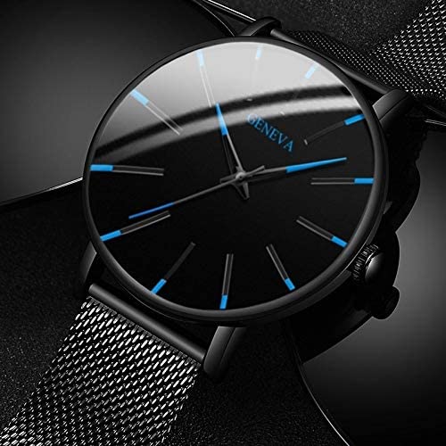 Dunne Zaken Horloge voor Mannen met Lederen Band