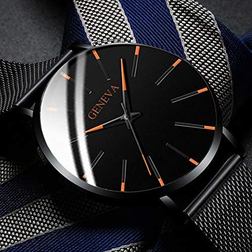 Dunne Zaken Horloge voor Mannen met Lederen Band