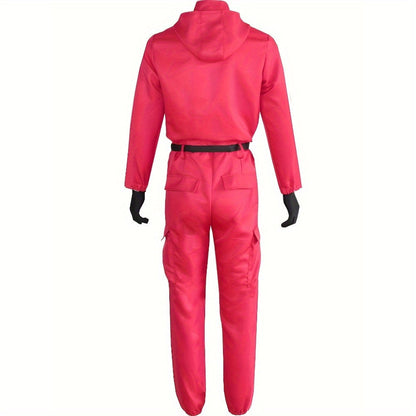 Halloween Kostuum Jumpsuit Unisex Volwassenen Met Kap