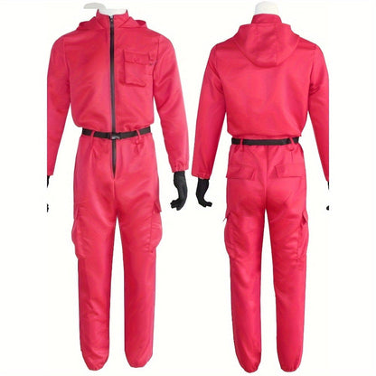 Halloween Kostuum Jumpsuit Unisex Volwassenen Met Kap
