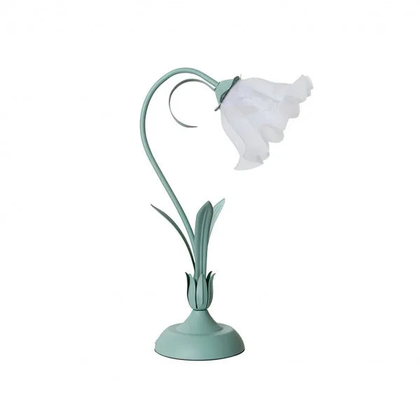 Vintage Tafellamp met Verstelbare Arm Bloemenpatroon