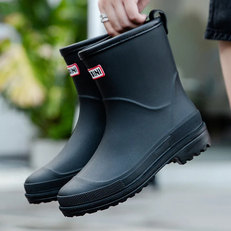 Waterdichte dameslaarzen met halve schacht Rubberen Schoenen