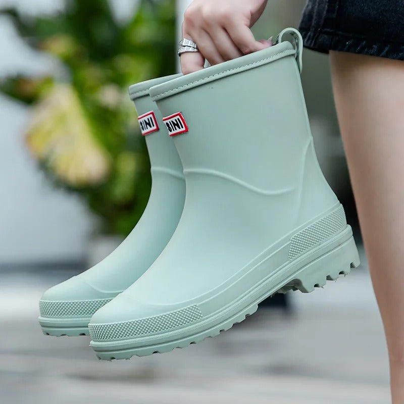 Waterdichte dameslaarzen met halve schacht Rubberen Schoenen