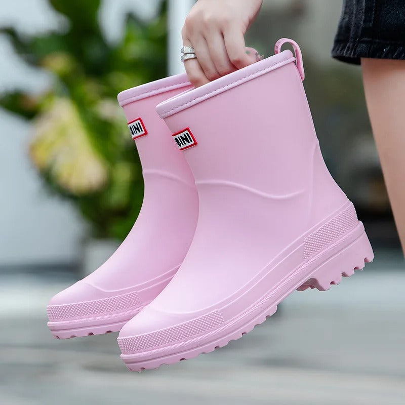 Waterdichte dameslaarzen met halve schacht Rubberen Schoenen