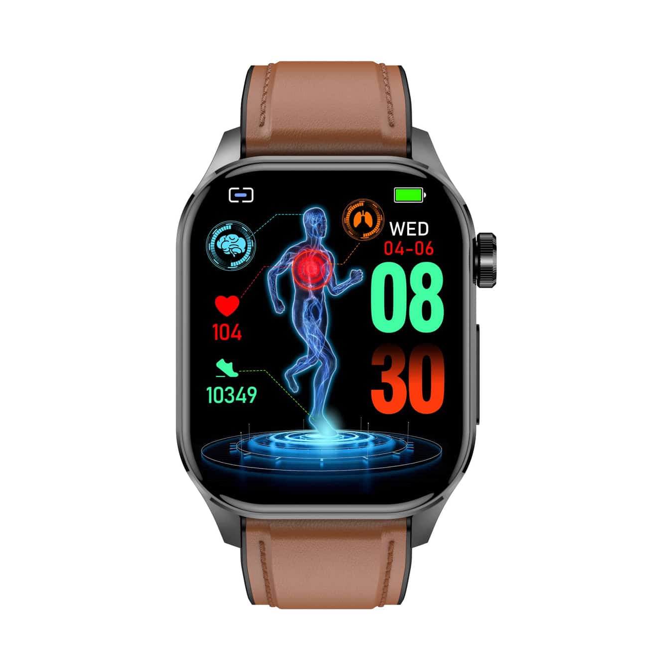 Smartwatch met EKG en Bloeddruk Meter voor Fitness en Gezondheid