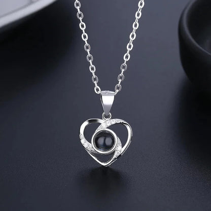 Rozen Hart Ketting Gouden Eeuwige Liefde Geschenkset