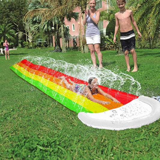 Grote Tuin Waterglijbaan 480 cm Regenboog Design - Velinix