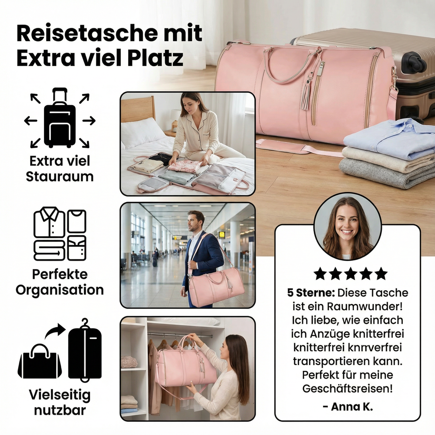 Reistas XL met Veel Opslag voor Vakantie en Reizen