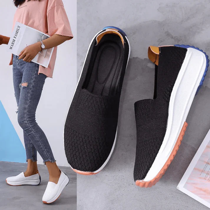 Richy™ – Dames Loafers Zwart met Ademend Comfort en Orthopedische Ondersteuning-6