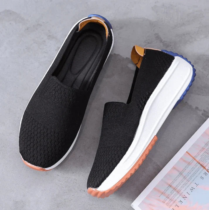 Richy™ – Dames Loafers Zwart met Ademend Comfort en Orthopedische Ondersteuning-5