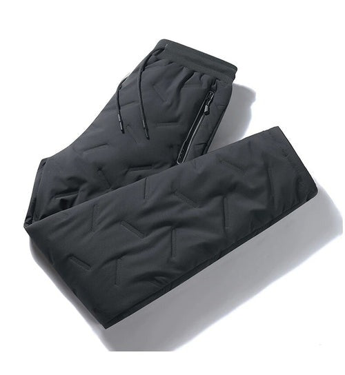 Heren Fleece Broek Dubbele Laag Stijlvol Warm