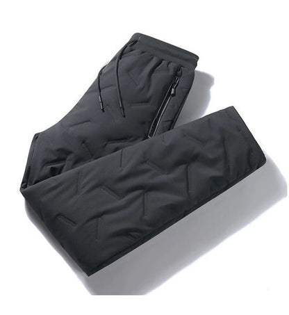 Heren Fleece Broek Dubbele Laag Stijlvol Warm