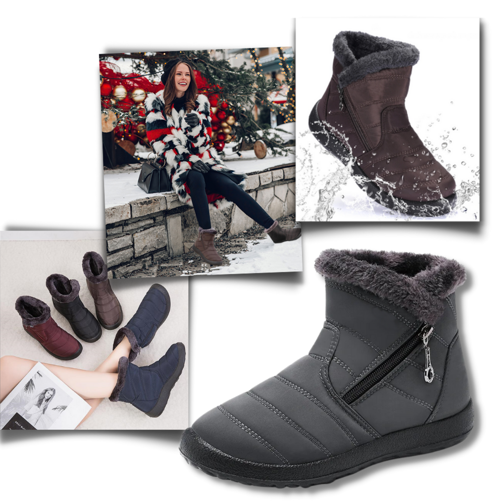 Dames Sneeuwlaarzen Waterdicht Warm en Comfortabel - Velinix