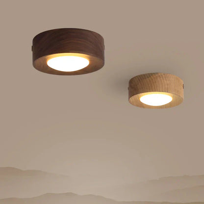 Walnoot Plafondlamp LED Schijnwerper Modern Design - Velinix