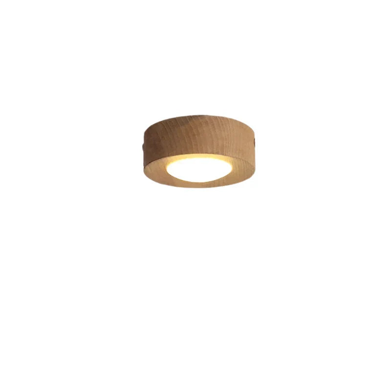 Walnoot Plafondlamp LED Schijnwerper Modern Design