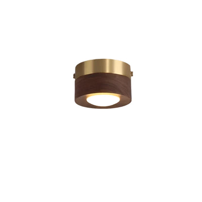 Walnoot Plafondlamp LED Schijnwerper Modern Design