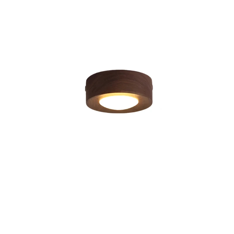 Walnoot Plafondlamp LED Schijnwerper Modern Design