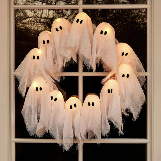 Halloween Krans Glow in het Donker voor Spooky Decoratie - Velinix