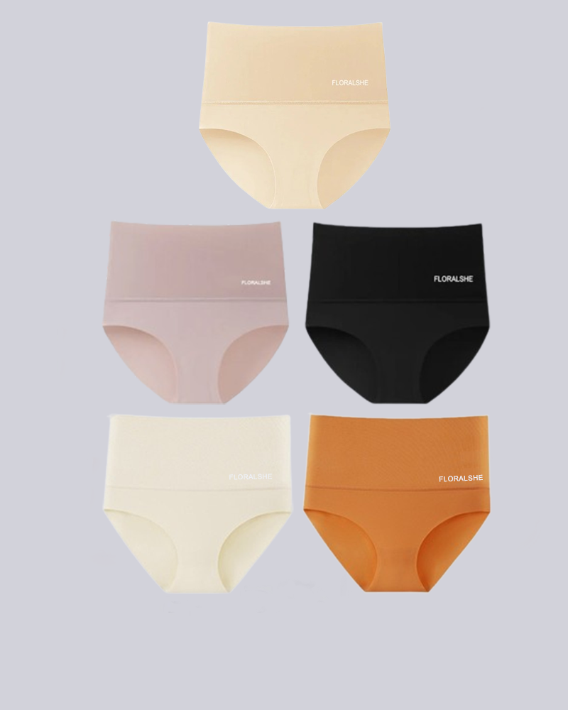 Slipjes Hoge Taille 5-Pack voor Buikcontrole en Slanke Pasvorm