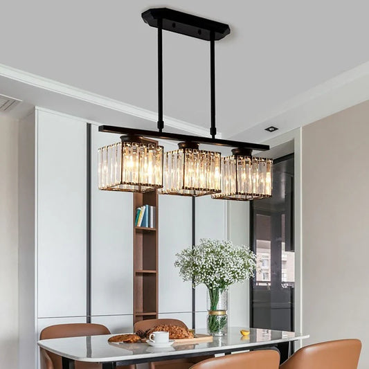 Hanglamp Met Meerdere Lichtpunten van Glas in Nordische Stijl - Velinix